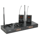 AT-4220 | 2 Channel Wireless Microphone System with Lavalieres