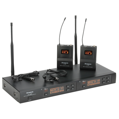 AT-4220 | 2 Channel Wireless Microphone System with Lavalieres