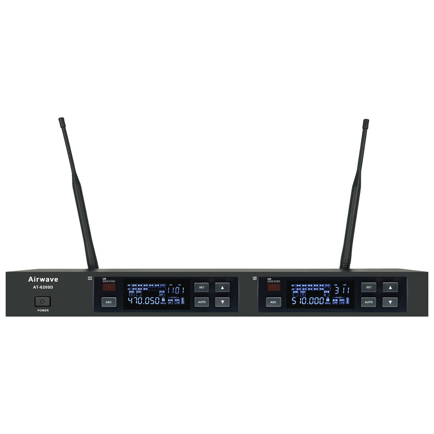 AT-RS10D | 10 Channel Digital Wireless Microphone System with 10 Handhelds, 10 Headsets, 10 Lavalier Mics, 10 Bodypacks