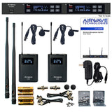 AT-6220D | 2 Channel Digital Wireless with 2 Lavaliers and 2 Bodypacks
