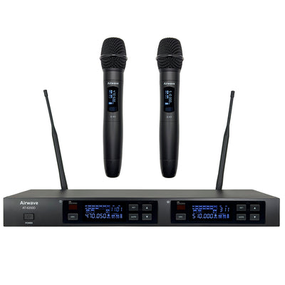 AT-6210D | 2 Channel Digital Wireless Handheld Microphone System