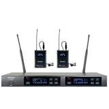 AT-6220D | 2 Channel Digital Wireless with 2 Lavaliers and 2 Bodypacks