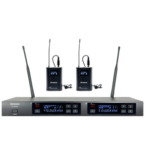 AT-6220D | 2 Channel Digital Wireless with 2 Lavaliers and 2 Bodypacks