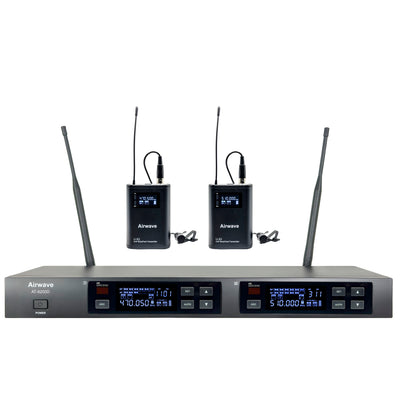 AT-6220D | 2 Channel Digital Wireless with 2 Lavaliers and 2 Bodypacks