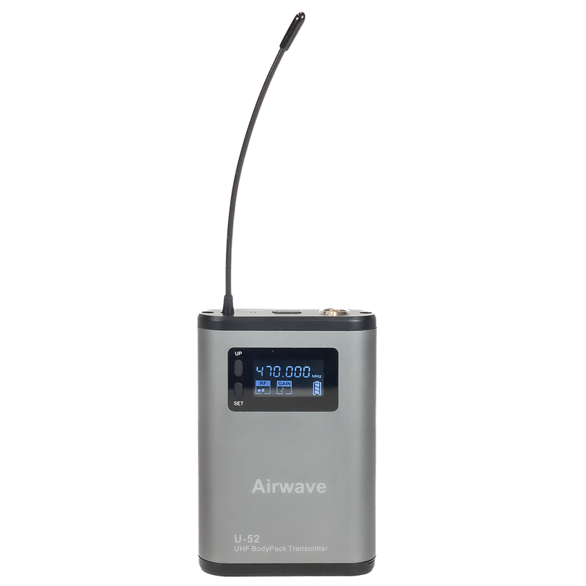 AT-5200RP | 2 Channel Wireless Microphone System with 2 Handheld Microphones, 2 Lavaliers, 2 Single Ear Wireless Headsets with Body Packs