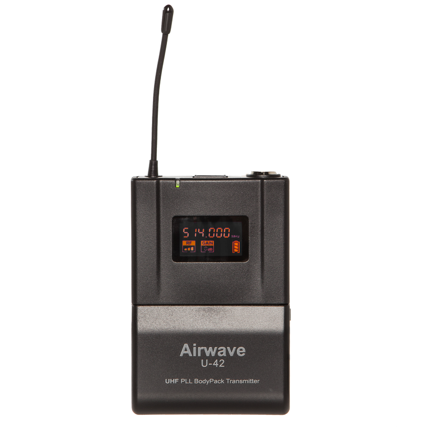 AT-4220 TITANIUM HSD PAK | 2 Channel Wireless Microphone System with 2 TITANIUM SERIES Single Ear Wireless Headsets and 2 Lavaliers