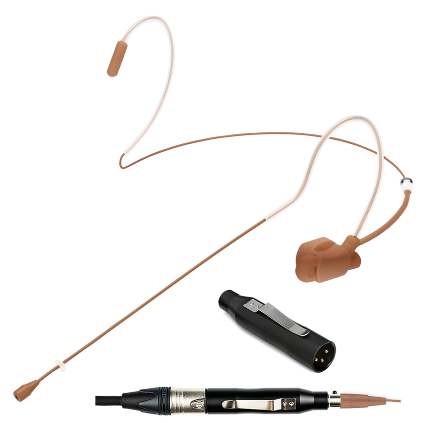 HSD-TITANIUM SLIM CLIP SYSTEM  | Premium Dual Ear Headset Microphone
