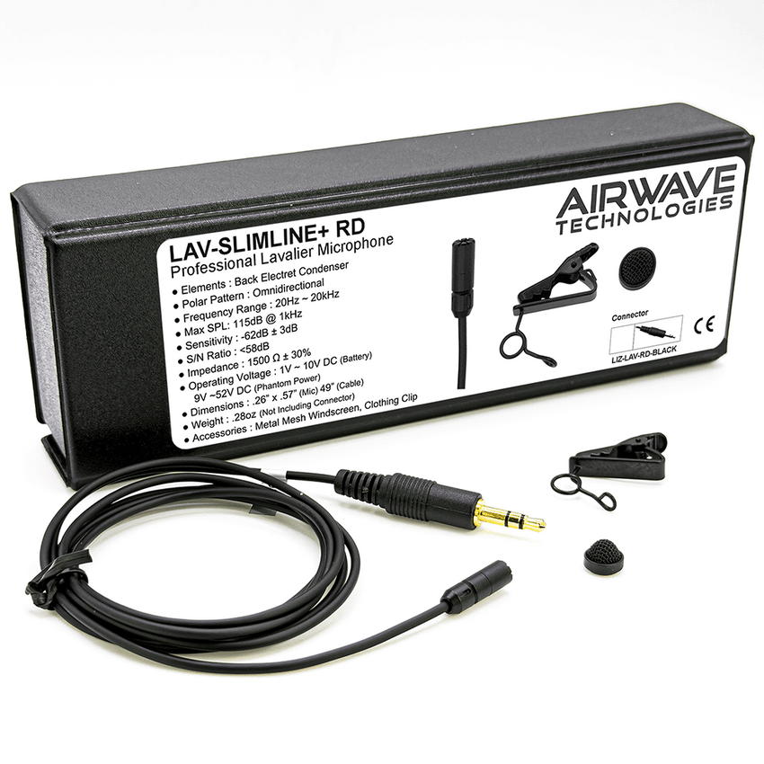 LAV-Slimline+ RD | Lavalier Mic for RØDE Microphone Systems