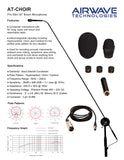 Airwave Technologies choir microphone system Shure Audio Technica Sennheiser Church Worship School Theater Vocal Recording Presentation Concert Performance Specifications