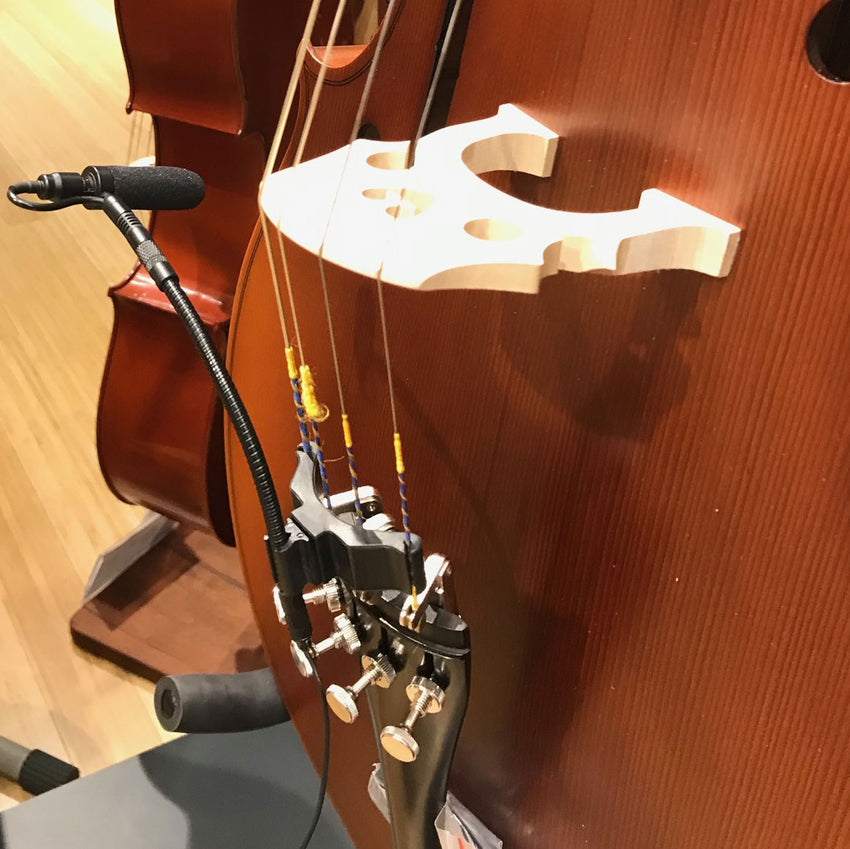 Instrument Microphone Gooseneck Mount clip Shure Audio Technica Sennheiser Cello