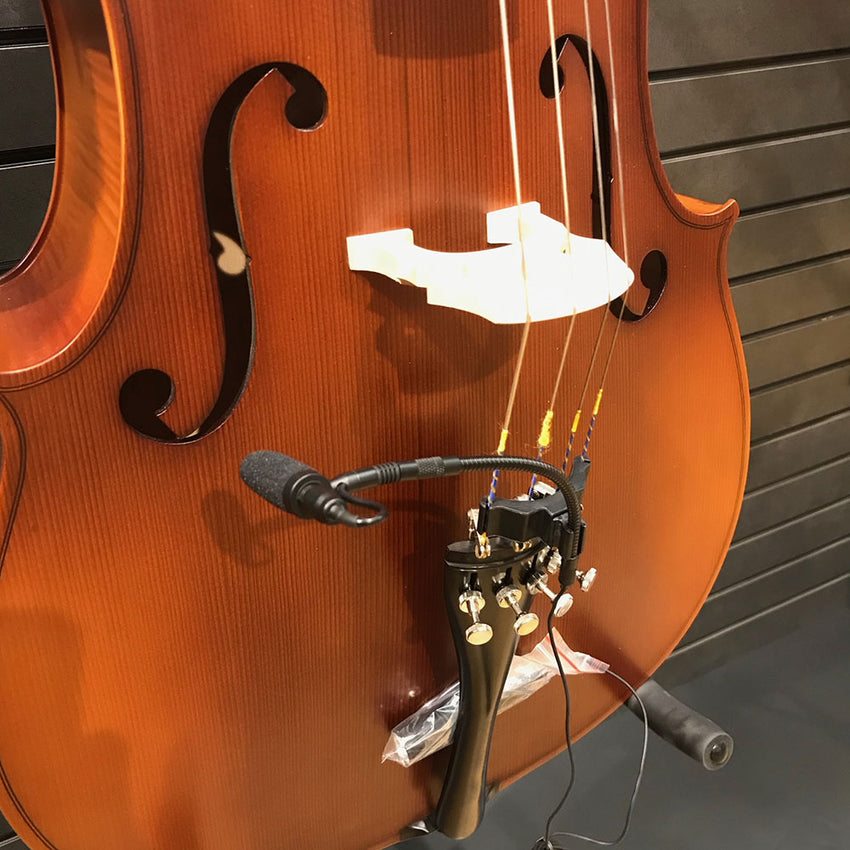 Instrument Microphone Gooseneck Mount clip Shure Audio Technica Sennheiser Recording Cello