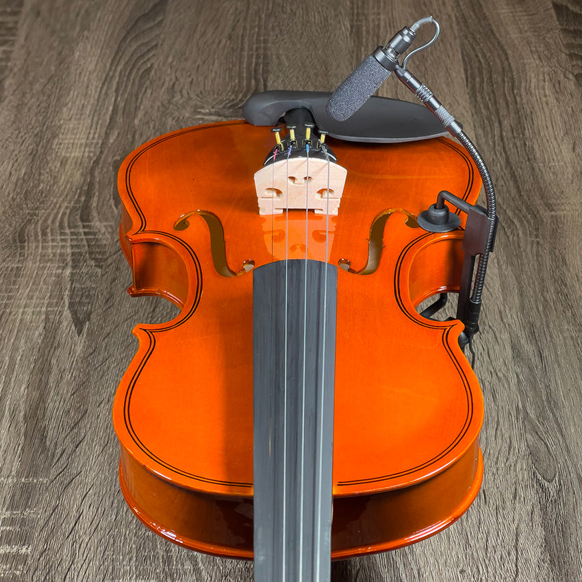 Instrument Microphone Gooseneck Mount clip Shure Audio Technica Sennheiser Recording Violin